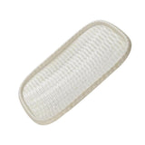 Maxbell Imitation Bamboo Weaving Retro Melamine Plate Serving Dishes Tray White - Aladdin Shoppers