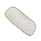 Maxbell Imitation Bamboo Weaving Retro Melamine Plate Serving Dishes Tray White - Aladdin Shoppers