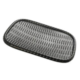 Maxbell Imitation bamboo woven melamine tableware Oval Food Bread Basket Black - Aladdin Shoppers