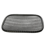 Maxbell Imitation bamboo woven melamine tableware Oval Food Bread Basket Black - Aladdin Shoppers