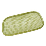 Maxbell Imitation bamboo woven melamine tableware Oval Food Bread Basket Green - Aladdin Shoppers