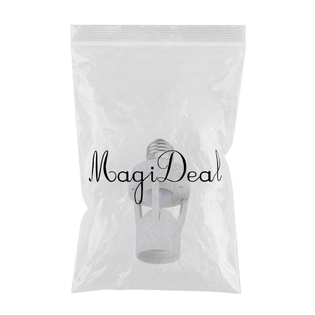 Maxbell Infrared Sensor Adjustable E27 Plug Base LED Switch 8M(max) for Corridors - Aladdin Shoppers
