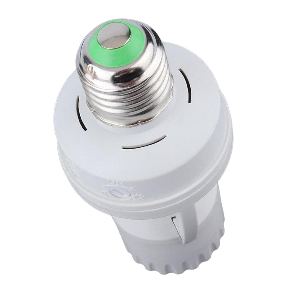 Maxbell Infrared Sensor Adjustable E27 Plug Base LED Switch 8M(max) for Corridors - Aladdin Shoppers