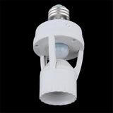 Maxbell Infrared Sensor Adjustable E27 Plug Base LED Switch 8M(max) for Corridors - Aladdin Shoppers