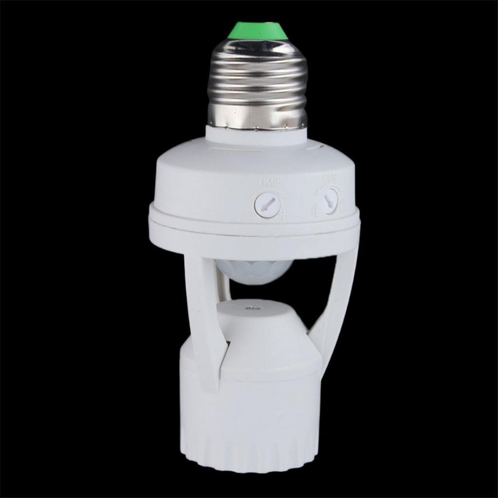 Maxbell Infrared Sensor Adjustable E27 Plug Base LED Switch 8M(max) for Corridors - Aladdin Shoppers