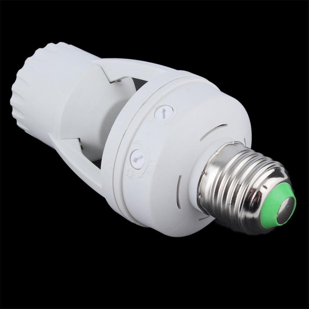Maxbell Infrared Sensor Adjustable E27 Plug Base LED Switch 8M(max) for Corridors - Aladdin Shoppers