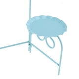 Maxbell Iron Cake Display Stand Cookies Plate Home 3 Tiers Foldable Rack Blue - Aladdin Shoppers