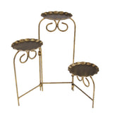 Maxbell Iron Cake Display Stand Cookies Plate Home 3 Tiers Foldable Rack Gold - Aladdin Shoppers