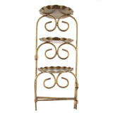 Maxbell Iron Cake Display Stand Cookies Plate Home 3 Tiers Foldable Rack Gold - Aladdin Shoppers