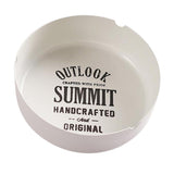 Maxbell Iron Cigarette Ashtray Smoker Cigar Ash Container Bar Supplies White 12cm