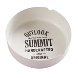 Maxbell Iron Cigarette Ashtray Smoker Cigar Ash Container Bar Supplies White 12cm - Aladdin Shoppers