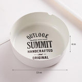 Maxbell Iron Cigarette Ashtray Smoker Cigar Ash Container Bar Supplies White 12cm - Aladdin Shoppers