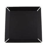 Maxbell Iron Fruits Cosmetic Jewelry Towel Coffee Tea Serving Tray Black Square L