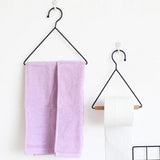 Maxbell Iron Towel Holder Paper Rack Tissue Hanger Tripod Shelf Bathroom 23.2x21.5cm - Aladdin Shoppers