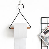 Maxbell Iron Towel Holder Paper Rack Tissue Hanger Tripod Shelf Bathroom 23.2x21.5cm - Aladdin Shoppers