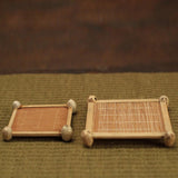 Maxbell Japanese Handmade Insulation Mat Tea Cup Coaster Bowl Holder Bamboo #S - Aladdin Shoppers