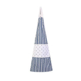 Maxbell Japanese Navy Style Cotton and Linen Stripe Apron Kitchen Bib Blue Anchor - Aladdin Shoppers
