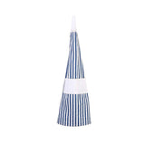 Maxbell Japanese Navy Style Cotton and Linen Stripe Apron Kitchen Bib Blue Stripe - Aladdin Shoppers