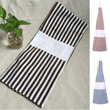 Maxbell Japanese Navy Style Cotton and Linen Stripe Apron Kitchen Bib Blue Stripe - Aladdin Shoppers