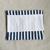Maxbell Japanese Navy Style Cotton and Linen Stripe Apron Kitchen Bib Blue Stripe - Aladdin Shoppers