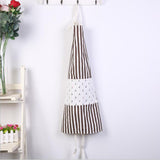 Maxbell Japanese Navy Style Cotton and Linen Stripe Apron Kitchen Bib Coffee Anchor - Aladdin Shoppers