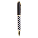 Maxbell Jinhao 500 Checkerboard Business Office Black Ink Medium Ballpoint Pen Metal Golden Trim - Aladdin Shoppers