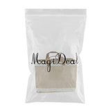 Maxbell Jute Fabric Shopping Bag Waterproof Tote Bag Handbag L: 45x35x20cm