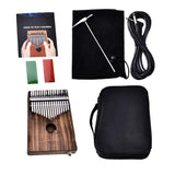 Maxbell Kalimba Beginner Thumb Piano African Musical Instrument 17 Key Dark Brown - Aladdin Shoppers