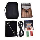 Maxbell Kalimba Beginner Thumb Piano African Musical Instrument 17 Key Dark Brown - Aladdin Shoppers