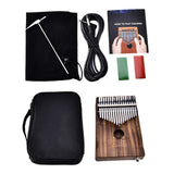 Maxbell Kalimba Beginner Thumb Piano African Musical Instrument 17 Key Dark Brown - Aladdin Shoppers