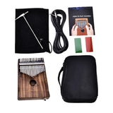 Maxbell Kalimba Beginner Thumb Piano African Musical Instrument 17 Key Dark Brown - Aladdin Shoppers