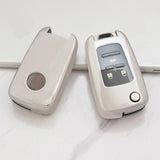 Maxbell Keyless Remote Soft Key Fob Cover Case For Chevrolet Cruze,Malibu silver - Aladdin Shoppers