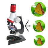 Maxbell Kid Science Kit C2121 Beginner Microscope Kit 100X 400X 1200X Magnification Educational Toy Birthday Gift - Aladdin Shoppers