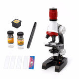 Maxbell Kid Science Kit C2121 Beginner Microscope Kit 100X 400X 1200X Magnification Educational Toy Birthday Gift - Aladdin Shoppers
