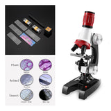 Maxbell Kid Science Kit C2121 Beginner Microscope Kit 100X 400X 1200X Magnification Educational Toy Birthday Gift - Aladdin Shoppers
