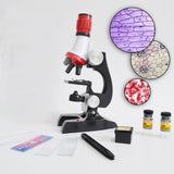 Maxbell Kid Science Kit C2121 Beginner Microscope Kit 100X 400X 1200X Magnification Educational Toy Birthday Gift - Aladdin Shoppers