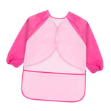 Maxbell Kids Apron Long Sleeve Painting Drawing Waterproof Smock Rose Sleeve L - Aladdin Shoppers
