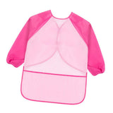 Maxbell Kids Apron Long Sleeve Painting Drawing Waterproof Smock Rose Sleeve L - Aladdin Shoppers