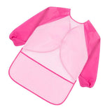 Maxbell Kids Apron Long Sleeve Painting Drawing Waterproof Smock Rose Sleeve L - Aladdin Shoppers
