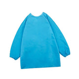 Maxbell Kids Apron Long Sleeve Waterproof Smock for Painting Drawing S/M/L Blue L - Aladdin Shoppers