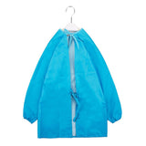 Maxbell Kids Apron Long Sleeve Waterproof Smock for Painting Drawing S/M/L Blue L - Aladdin Shoppers