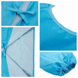 Maxbell Kids Apron Long Sleeve Waterproof Smock for Painting Drawing S/M/L Blue L - Aladdin Shoppers