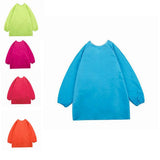 Maxbell Kids Apron Long Sleeve Waterproof Smock for Painting Drawing S/M/L Green S - Aladdin Shoppers
