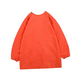 Maxbell Kids Apron Long Sleeve Waterproof Smock for Painting Drawing S/M/L Orange M - Aladdin Shoppers