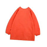 Maxbell Kids Apron Long Sleeve Waterproof Smock for Painting Drawing S/M/L Orange M - Aladdin Shoppers