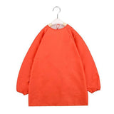 Maxbell Kids Apron Long Sleeve Waterproof Smock for Painting Drawing S/M/L Orange M - Aladdin Shoppers