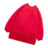 Maxbell Kids Apron Long Sleeve Waterproof Smock for Painting Drawing S/M/L Red L - Aladdin Shoppers
