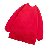 Maxbell Kids Apron Long Sleeve Waterproof Smock for Painting Drawing S/M/L Red M - Aladdin Shoppers