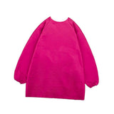 Maxbell Kids Apron Long Sleeve Waterproof Smock for Painting Drawing S/M/L Rose L - Aladdin Shoppers