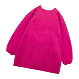 Maxbell Kids Apron Long Sleeve Waterproof Smock for Painting Drawing S/M/L Rose L - Aladdin Shoppers